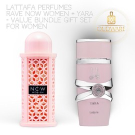 Lattafa Perfumes Yara + Now Women 100ml (3.4Oz) EDP For Women - Arabian Perfume Value Bundle - Luxury Fragrance Gift Set For Women fragrance