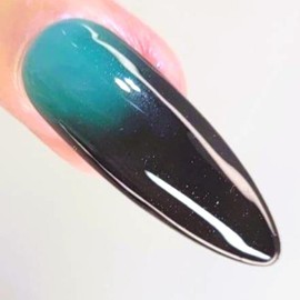 Parrot Polish Costa Rica Dreams' Thermal Nail Polish, Color Changing Black Blue to Turquoise Lacquer