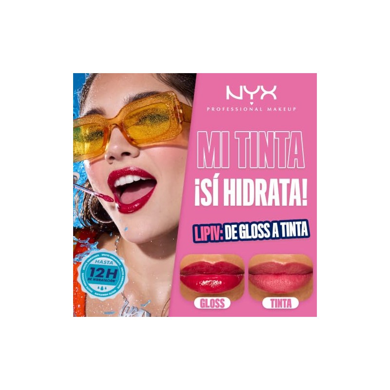 NYX Professional Makeup, Lip IV Tinta para Labios Hidratante con