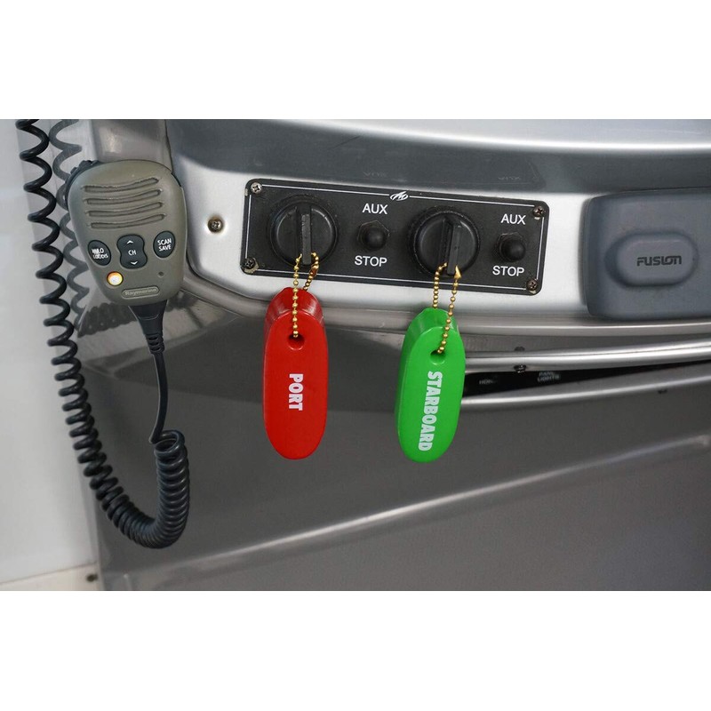 Hardline Products Port/Starboard Vinyl Dipped Key Floats - PS-VKF