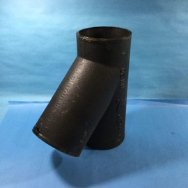 Charlotte NH 20 Black Cast Iron Wye Fitting, 5" x 4"