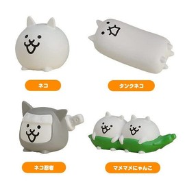 Nyanko War Chopsticks Rest Mascot [Complete Set of 4 Types] Gacha Capsule Toy
