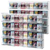 Leadiy Wall Display Shelves, Acrylic Floating Shelves for Mini Toys,