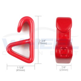 WHEEL CONNECT Wheel Display Hooks, for Hanging Rims on The Wall. Made of Solid Steel with Soft Plastic Coated. Accessories Included. Standard Size. Pack of 4.