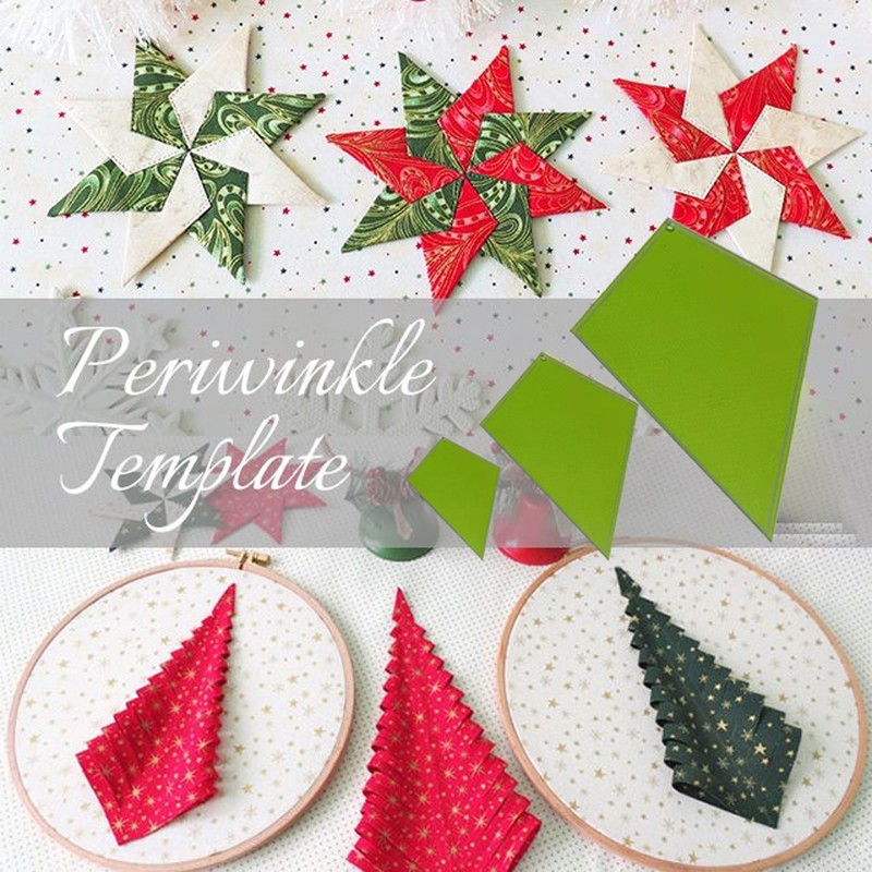 3 Pcs Periwinkle Quilting Template Quilt Stencils Quilter Styling Tool