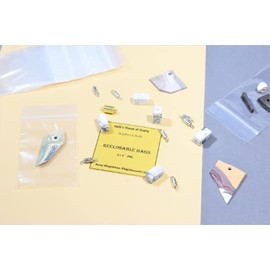 100PCS 2'' x 3’’ Reclosable Plastic Bags - 2 Mil, Zip Bags, Resealable Lock Seal Poly Baggies with Zip Top Lock, Zipper Lock Reclosable Clear Disposable Plastic Bags, Packaging Supplies