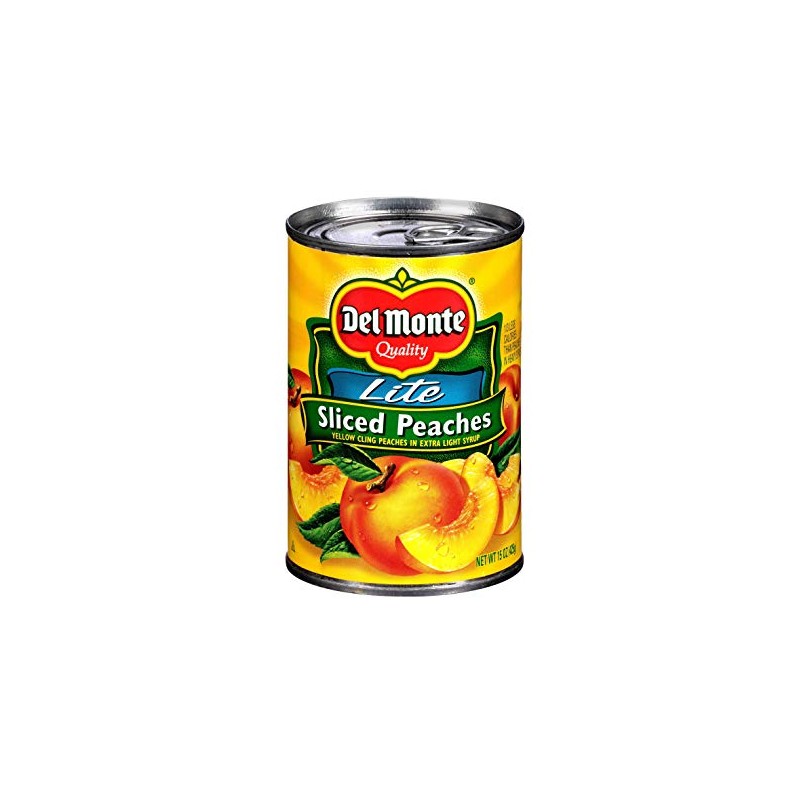 Del Monte Lite Sliced Yellow Cling Peaches in Extra Light