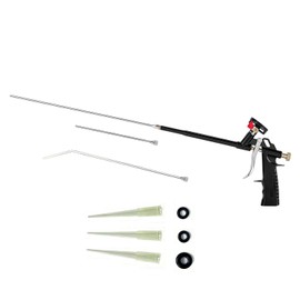 One Foam Gun three sizes of stainless steel spray gun extension nozzles 1 each, with 3 small-diameter plastic nozzles included