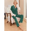 Ekouaer Pajamas Women's Long Sleeve Sleepwear Soft Button Down Loungewear