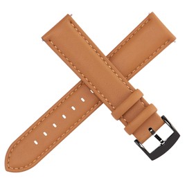 [OTTOODY] Genuine Leather Watch Band, Watch Strap 22mm, 21mm, 20mm, 18mm, 16mm, Quick Release Strap, For Men and Women, Elegant & Soft Calf Leather Watch Replacement Band, No Tools Required for