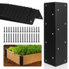 Alffun 12 Pcs Metal Raised Garden Bed Corner Brackets, 11"