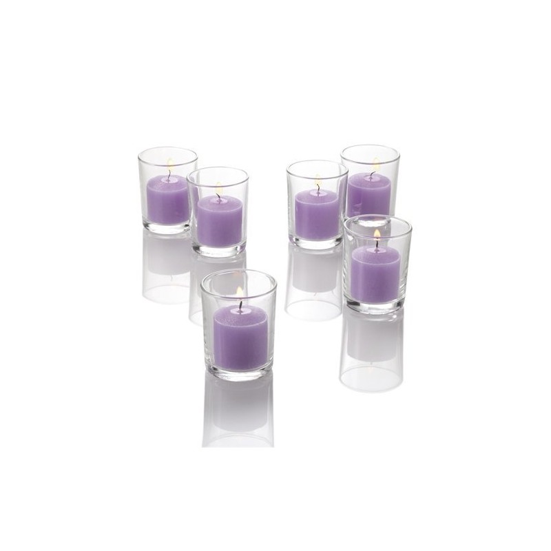 Richland® Votive Candles Lavender Unscented 10 Hour Burn Set of