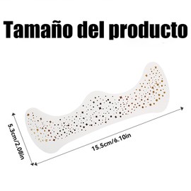 Wzenclave Pecas Cara Tatuaje 6 Piezas de Pecas Doradas Brillantes para Rostro, Tatuajes Temporales de Fantasía, Parches de Maquillaje con Purpurina para Fiestas y Carnaval