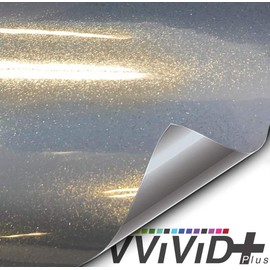 VViViD+ Gloss Galaxy Nardo Grey Premium Vinyl Wrap Film (6ft x 5ft)