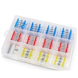 300pcs Solder Seal Wire Connectors, Heat Shrink Connectors, Solderstick Waterproof Solder Wire Connector Kit, Electrical Connectors, Automotive Solder Stick Connectors for Marine Vehicle Electrical E