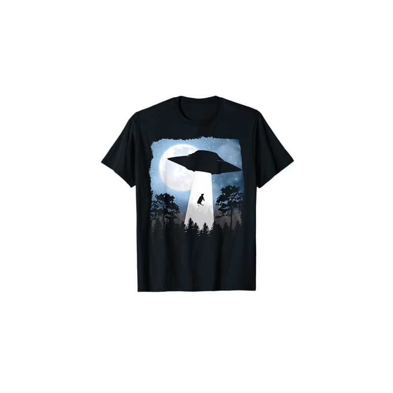 UFO Cow Abduction Funny Sci Fi Alien Space T-Shirt