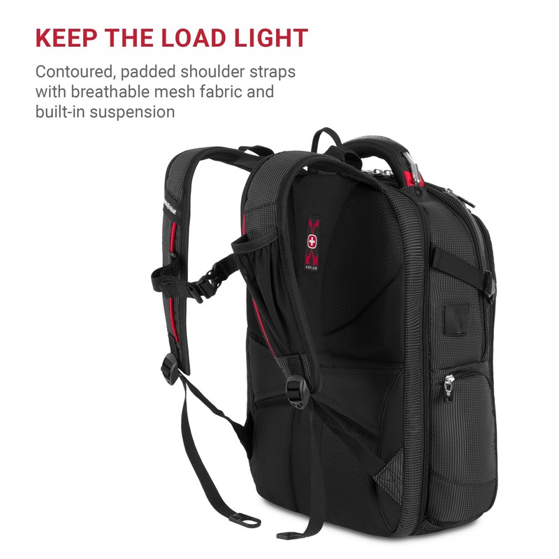 SwissGear Travel Tech Elite Laptop Backpack – Fits Laptops up