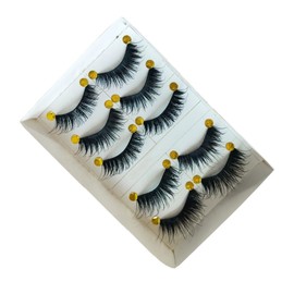 MERRYHAPY 5 Pairs Cross Thick False Eyelashes Natural Look False Lashes Makeup Tools for Photo Shoot