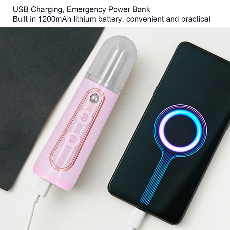 Nano Mist Face Sprayer Touch Switch Rechargeable Portable Facial Mister