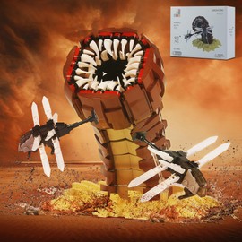 932PCS Sandworm Monster Construction Building Set with Ornithopter Toy,Unique Collectible Architecture Playset for 14+ Kids Amazing Movie Scene Recreation Fun Present for Children