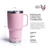 Product Armor 30oz Stainless Steel Tumbler with Handle (Blossom Pink)