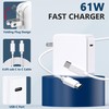 AYKLCZUU Mac Book Pro Charger 61W USB C Charger Power
