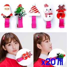 Christmas Party Character Hair Clips (Pack of 20) Christmas Hair Clip (Tree)
