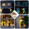 XANGQAN 2 Pack Brown Motion Sensor Outdoor Lights Wall Mount