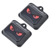 2pcs Animal Repeller Red LED Strobe Lights Waterproof Design Solar