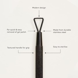 Mylee Gel Scraper – Professional, Sleek, Matte Black, Stainless Steel