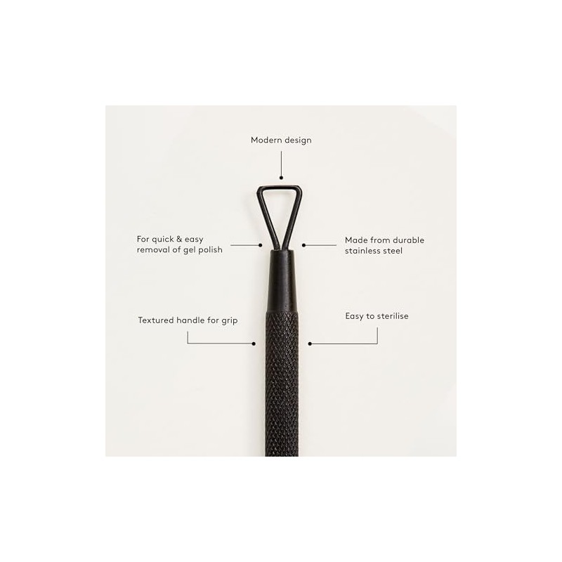 Mylee Gel Scraper – Professional, Sleek, Matte Black, Stainless Steel