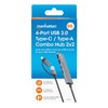 Manhattan 4-Port USB A/C Hub 2 x USB-A USB-C Ports