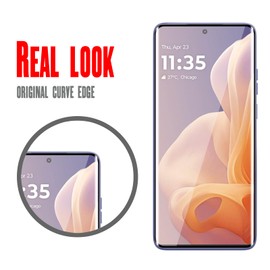 WFTE [Pack of 2 Screen Protectors for Motorola Moto G85/Moto Edge 50 Fusion, Tempered Glass 3D Glass Film, 9H Hardness, Anti-Scratch, Anti-Oil, Anti-Bubble, Screen Protectors Compatible with Motorola