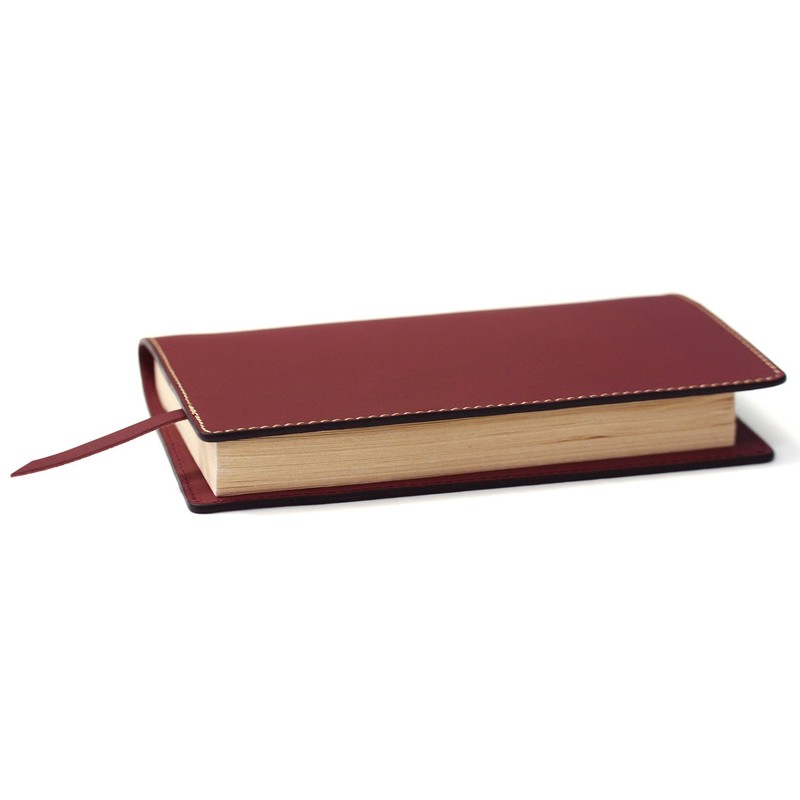 Sapporo Leather Craftsman Book Cover, Bunko Book Size, Made in