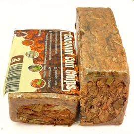 2 Pack (2.2 lbs) Coco Chips for Indoor Plants and Reptiles - Coco Coir and Coconut Fiber Substrate - Coconut Coir Chips for Gardening, Box Turtle Bedding, and Leopard Gecko Substrate