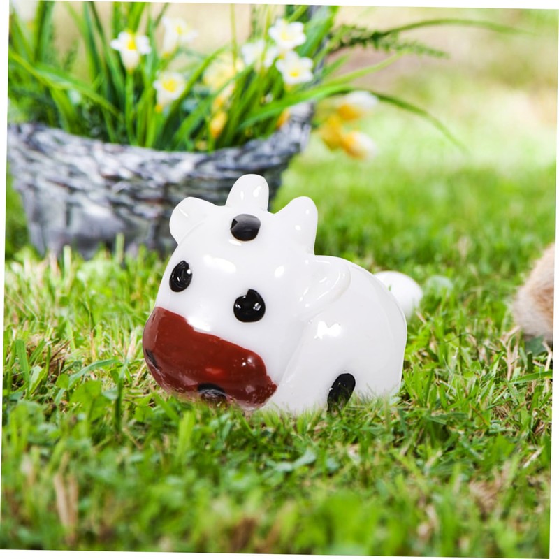 Mipcase 35pcs Miniature Cow Figurines Animal Models for Moss Landscape