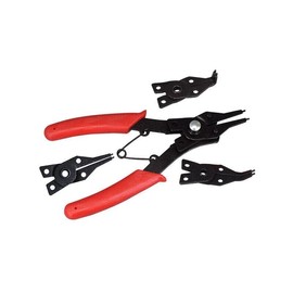 AIMALL 4In1 Circlip Plier Set Combination Snap Ring Plier Retaining Clip Plier, 45°/90° Bent Tips and Straight Tip, High-Carbon Steel