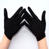 6 Pair Black Cotton Work Gloves Short Stretchy Gloves Jewelry