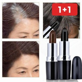 UnKnown Easy gray hair cover hair stick dyeing the roots of gray hair crown 1+1 dark brown / 간편 새치커버 헤어스틱 흰머리 정수리 뿌리 부분 염색 1+1 다크브라운