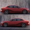 2pcs Stripe Car Decal Graphic Universal Waterproof Self Adhesive Removable