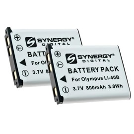 Synergy Digital Barcode Scanner Batteries, Compatible with Avision FinePix XP31 Barcode Scanner, (Li-ion, 3.7V, 800 mAh), Pack Includes: 2 x SDLI40B Batteries