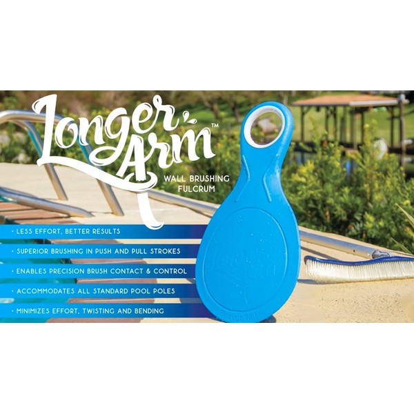 POOL BLASTER Brush Buddy LongerArm Swimming Pool Accessory for Cleaning