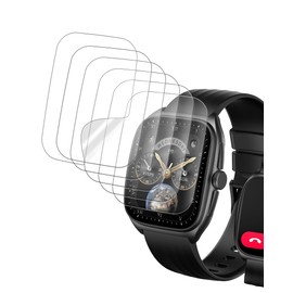 BOVUGAC [6 Pack] for GTX19 1.85 Inch Smart Watch Screen Protector, Clear TPU Soft Film Compatible with GTX19 Smartwatch,Anti-Scratch Ultra-Thin