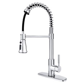 SOKA Kitchen Sink Faucet Single Handle with Pull Down Sprayer 3 Working Mode Stream, Spray & Pause Fit for 1 or 3 Hole