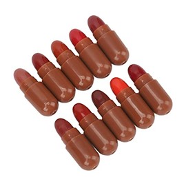 Juego de Pastillas de Lápiz Labial de Maquillaje en Cápsula Mini, 10 Colores, Lindo Portátil, Hidratante, Resistente Al Agua, Lápices Labiales Mate de Larga Duración para