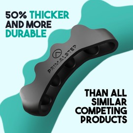 VYCE VYCE PrimalStep Size Large Toe Separators - Over 50% Thicker & More Durable - Dr. Recommended - Correct Foot, Bunion Pain, Plantar Fasciitis - Toe Straightener for Functional Athletic Mobility (Large)