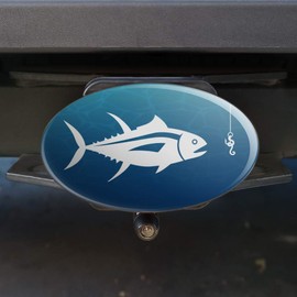GRAPHICS & MORE Tuna Fish Fishing Fisherman Oval Tow Trailer Hitch Cover Plug Insert