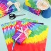 Bolsome Colorful Tie Dye Wrapping Paper Rainbow Gift Wrap Paper