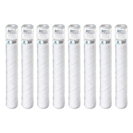 Baleen Filters 20" x 2.5" 20 Micron String Wound Sediment Filter Cartridge Replaces Hydronix SWC-25-2020, Watts SF20-20 (8 PACK)