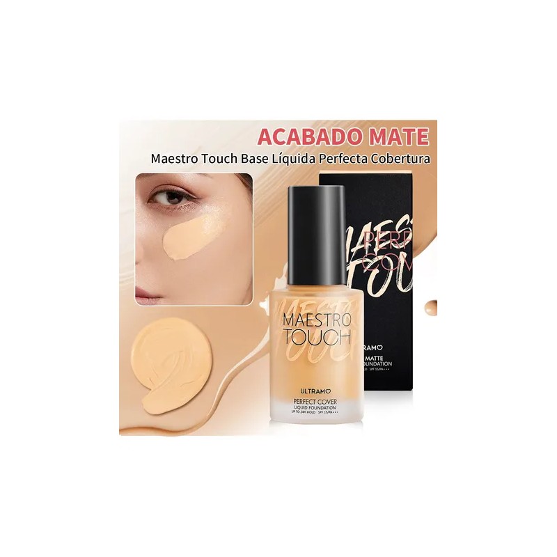 Base De Maquillaje Mate Ultramo Perfect Cover Spf 15